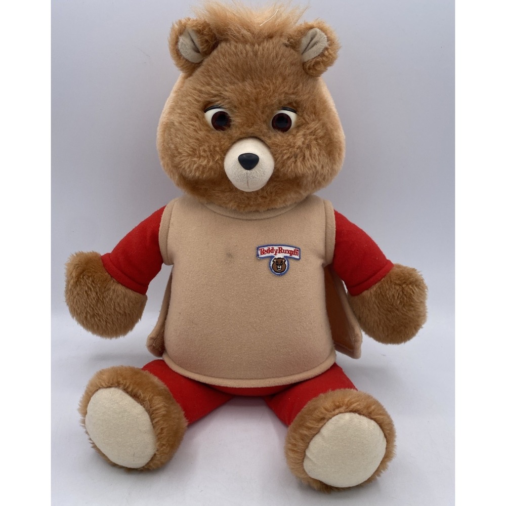 Vintage Teddy Ruxpin 1992 Playskool Talking Bear w/Tape Sounds Works No Movement